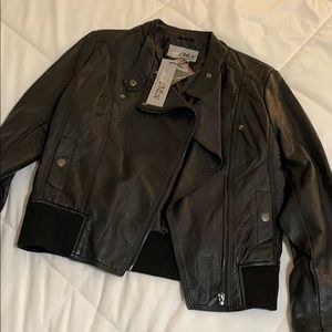 Faux Leather motorcycle jacket